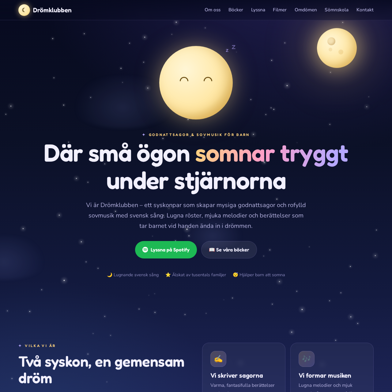 Preview of the website dromklubben.se, built by Clarnex Web